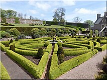 ST0519 : Parterre garden at Holcombe Court, in the parish of Holcombe Rogus by Marika Reinholds