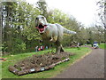 Dinosaur in the grounds of Fonmon Castle