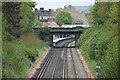 View through bridge to Beckenham Hill station