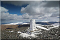 NY2629 : Icy trig point on Skiddaw by Andy Waddington