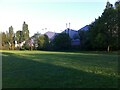 Holbrook Park, looking towards factory buildings on Swallow Road