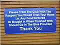 Notice at the Maple Cross Club (1)