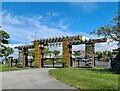 Floral archway to Victoria Park, Southport