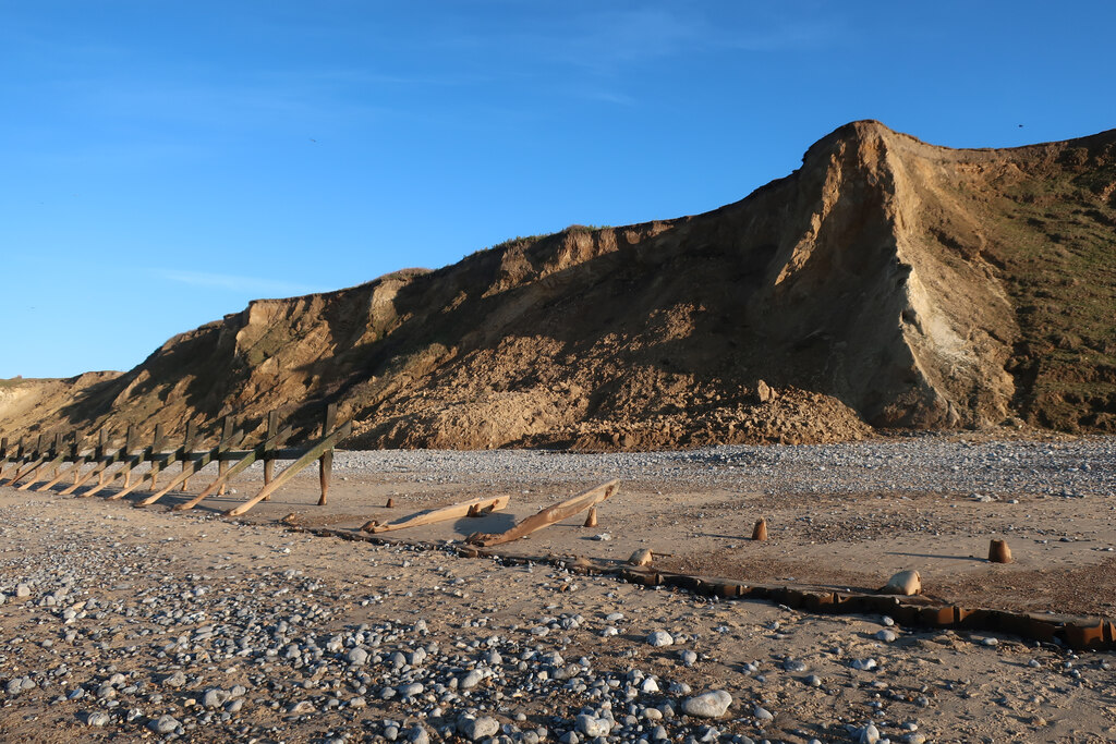 Revetment remains near West Runton © Hugh Venables :: Geograph Britain ...