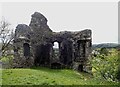 SN7634 : Llandovery Castle (Castell Llanymddyfri) - western keep walls by Rob Farrow