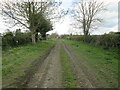 Scarth  Lane  (track)  toward  Back  Lane  Ebberston