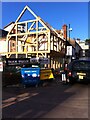 Timber-framed building under construction, Far Gosford Street