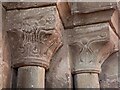 SO4522 : Garway - St Michael's Church - Chancel Arch - column capitals by Rob Farrow