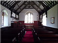 Interior of the church in Habberley, Shropshire