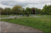 TL0118 : Roundabout on Whipsnade Heath by David Howard