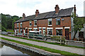 Canalside housing at Denford in Staffordshire