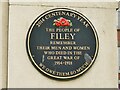 TA1180 : Centenary plaque, memorial garden, Murray Street, Filey by Stephen Craven