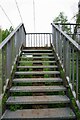 Steps up to the footbridge over Elmbridge Brook, Westlands, Droitwich Spa, Worcs