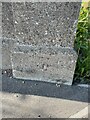 Cut bench mark on a bridge on Wragby Road East