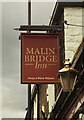 The sign of the Malin Bridge Inn