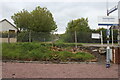 Platform and property fence at Invergordon Railway Station