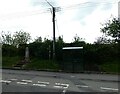 Bus stop next to Bishopstone War Memorial