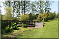 NX7560 : Seating Area at Lily Pond, Threave Gardens by Billy McCrorie