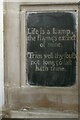 TM1763 : Inscription on the tomb of the Reverend John Simpson, Debenham church by Christopher Hilton