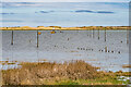 NU0842 : Holy Island causeway at high tide by Ian Capper