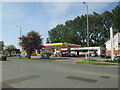 SJ4388 : Filling  station  and  shop  Childwall  Valley  Road by Martin Dawes
