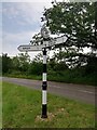 Direction Sign - Signpost on Burley Road, Winkton