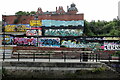 NZ2664 : Ouseburn Graffiti Wall by Andrew Curtis