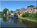 Boats moored behind Mitchell Street, Stockton Heath