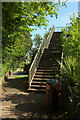 Steps to footbridge, Exeter Road, Teignmouth