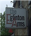 Sign for the Eglinton Arms, Dreghorn