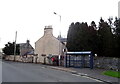 Bus stop and shelter on Lainshaw Street, Stewarton