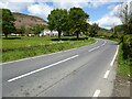 The A542 passing Abbey Grange