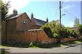 Brick walls on east side of Main Street at Yew Tree Farm