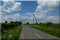 Electric cables along Holme Farm Lane