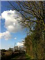 Walking along Blackberry Lane in spring, looking towards Ash Green