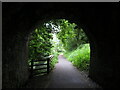 Former canal and railway route in Burry Port