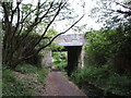 Former canal and railway route in Burry Port