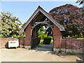 SK6443 : Lych gate, Burton Joyce cemetery by Alan Murray-Rust
