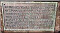 NY4056 : Plaque on NE parapet of Eden Bridge which carries A7 over River Eden by Roger Templeman