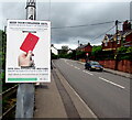 KEEP YOUR CHILDREN SAFE - GIVE DOG FOULING THE RED CARD, Little Mill, Monmouthshire