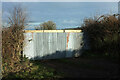 SX8971 : Corrugated iron barrier by Derek Harper