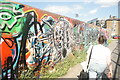 View of street art on a wall in Allen Gardens #35