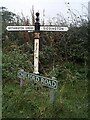 SJ8371 : Direction Sign â Signpost on Chelford Road, Siddington by John V Nicholls