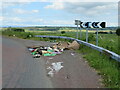 NS8665 : Fly-tip on Forrest Road by M J Richardson