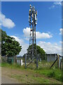 Telephone mast at Knowehead