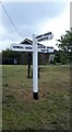 Direction Sign ? Signpost at Tye Green, Wimbish