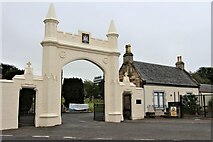 NS3421 : Cemetery gate, Holmston Road, Ayr by Alan Reid
