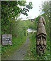 Entrance to Tarbert Community Healing Garden, Argyll