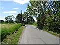 Bend in the road towards Longforgan level crossing