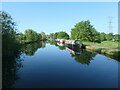 SJ7287 : Moored narrowboats, Bridgewater canal, Little Bollington by Christine Johnstone